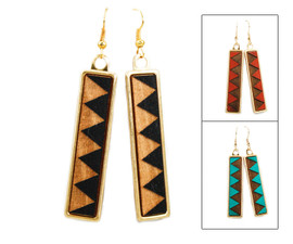 Geo Dangle Earring - Geometric Sawtooth