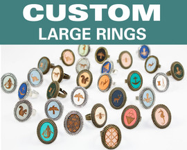 Custom Large Ring - Any Design / Any Color