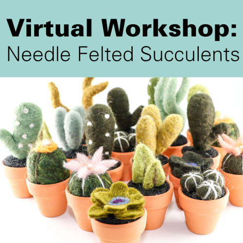 Virtual Workshop - Needle Felted Succulents
