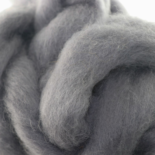 Storm Gray - Wool Roving Needle Felting Material (Per Ounce)