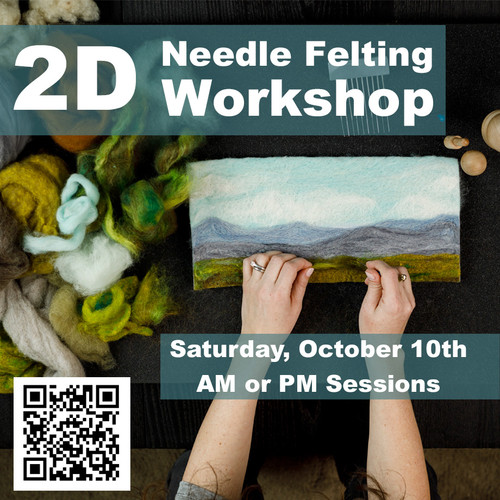 In-Person Workshop - Needle Felted Landscape (AFTERNOON SESSION 1-4pm on October 10th) in Greer, SC