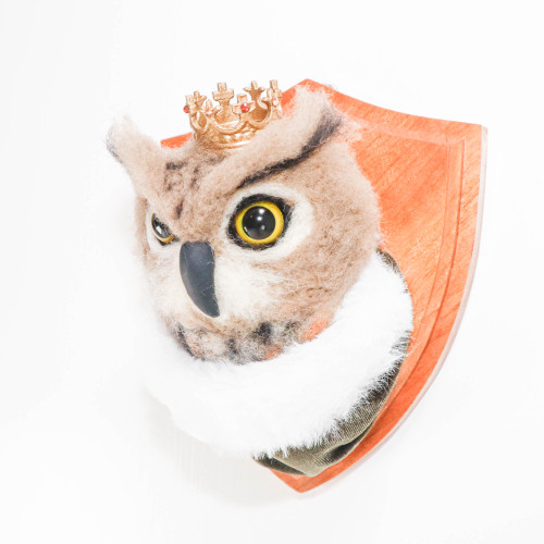 Needle Felted Owl Portrait (Animal Kingdom Collection)