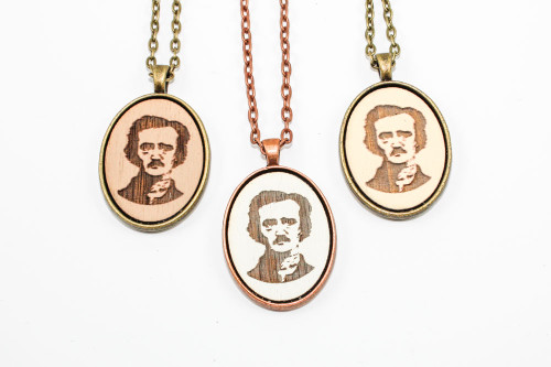 Small Cameo Pendant - Edgar Allan Poe