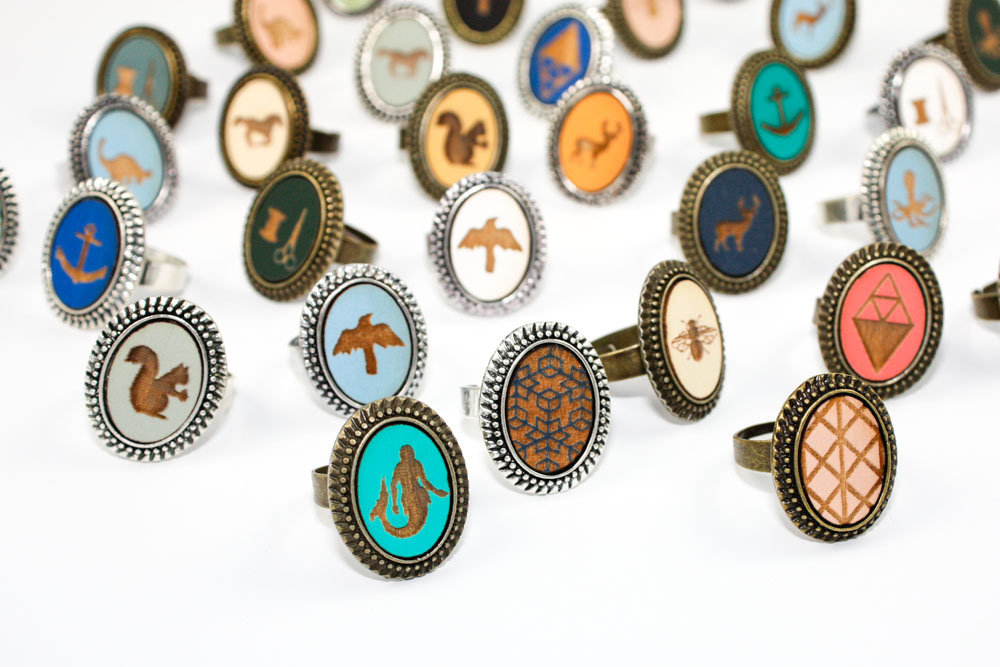 Custom Large Ring - Any Design / Any Color - Once Again Sam