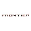 2022-2025 Nissan Frontier Hood Grille Letter Inserts - Black w/ Red Outline