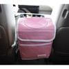 Pink Vehicle Trash Bin - In Car