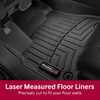 2020-2025 Nissan Versa WeatherTech Floor Liners - Representational Image in Vehicle