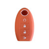 Nissan Key Fob Case - 4 Buttons: Orange