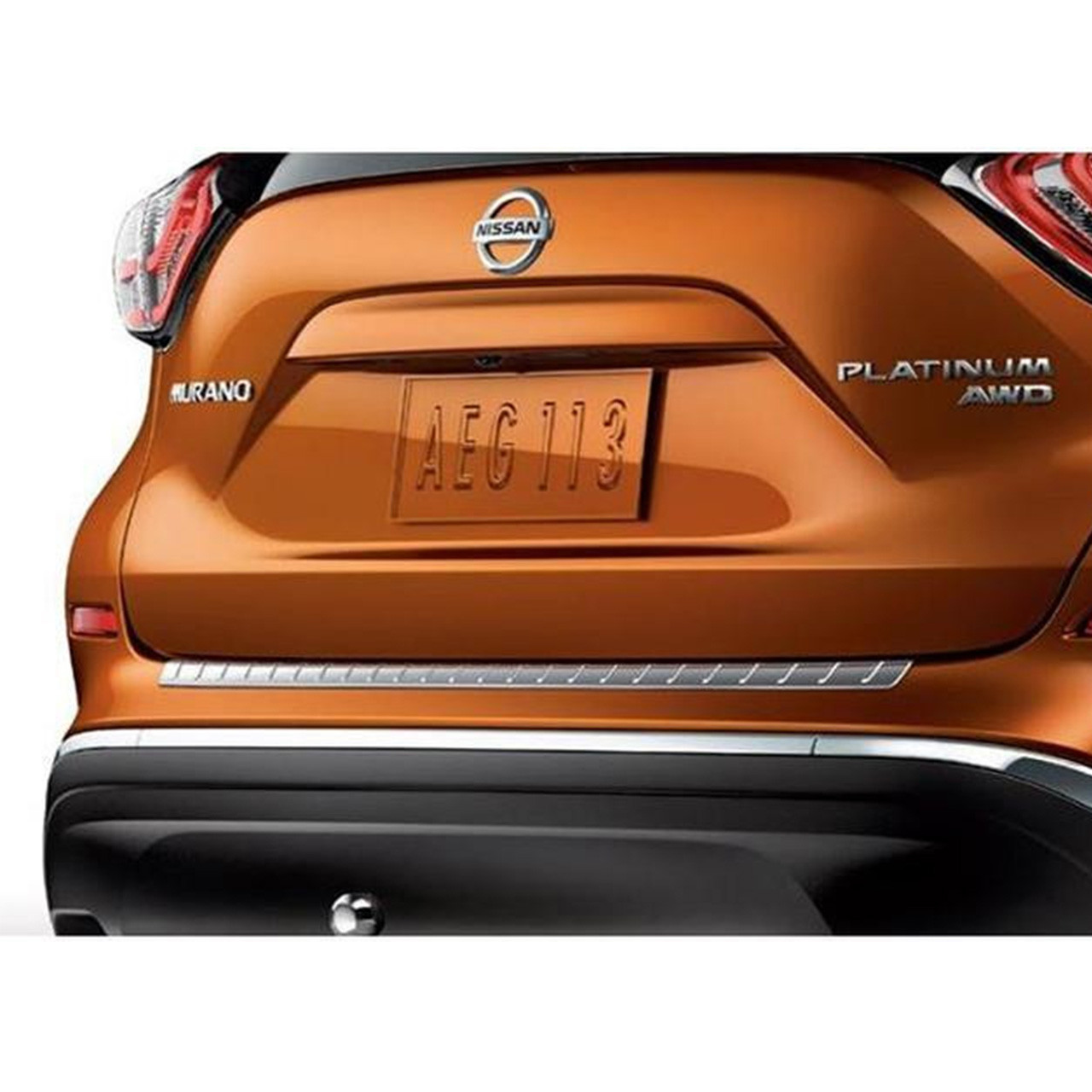 thumbnail image 2 of Rear Bumper Chrome Molding Trim Set For 2015-2024 Nissan Murano - Center Left Right 2 of 4