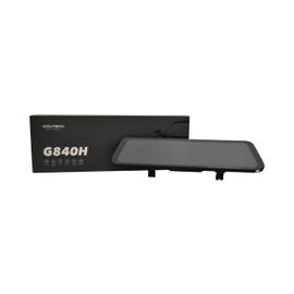 Wolfbox G840H 2.5k + 1080p Dash Cam Kit - packaging & product