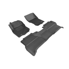 2005-2019 Nissan Frontier 3D All-Weather Floor Mats - Full Set (Crew Cab)
