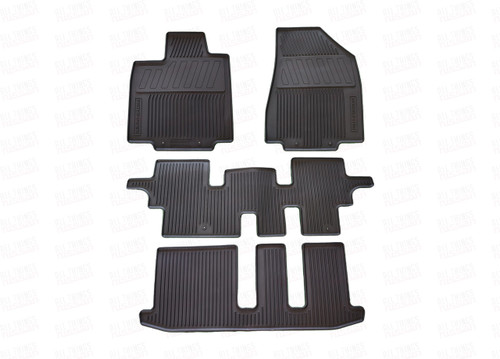 2013-2020 Nissan Pathfinder Rubber Floor Mats - Full Set