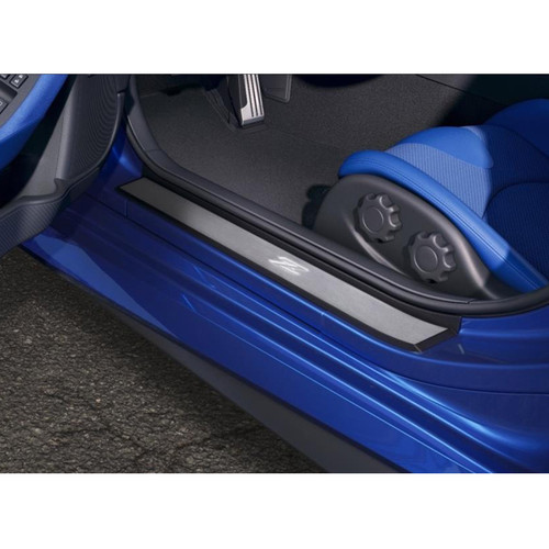 2023-2027 Nissan Z Illuminated Kick Plates - Brushed Metallic