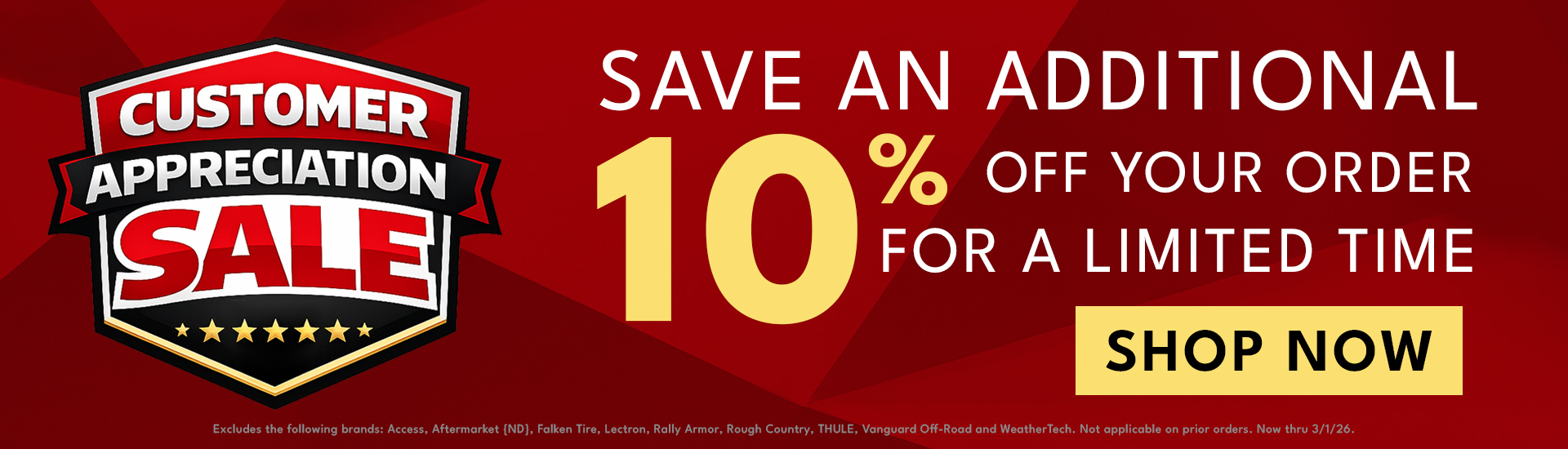 Customer Appreciation Sale