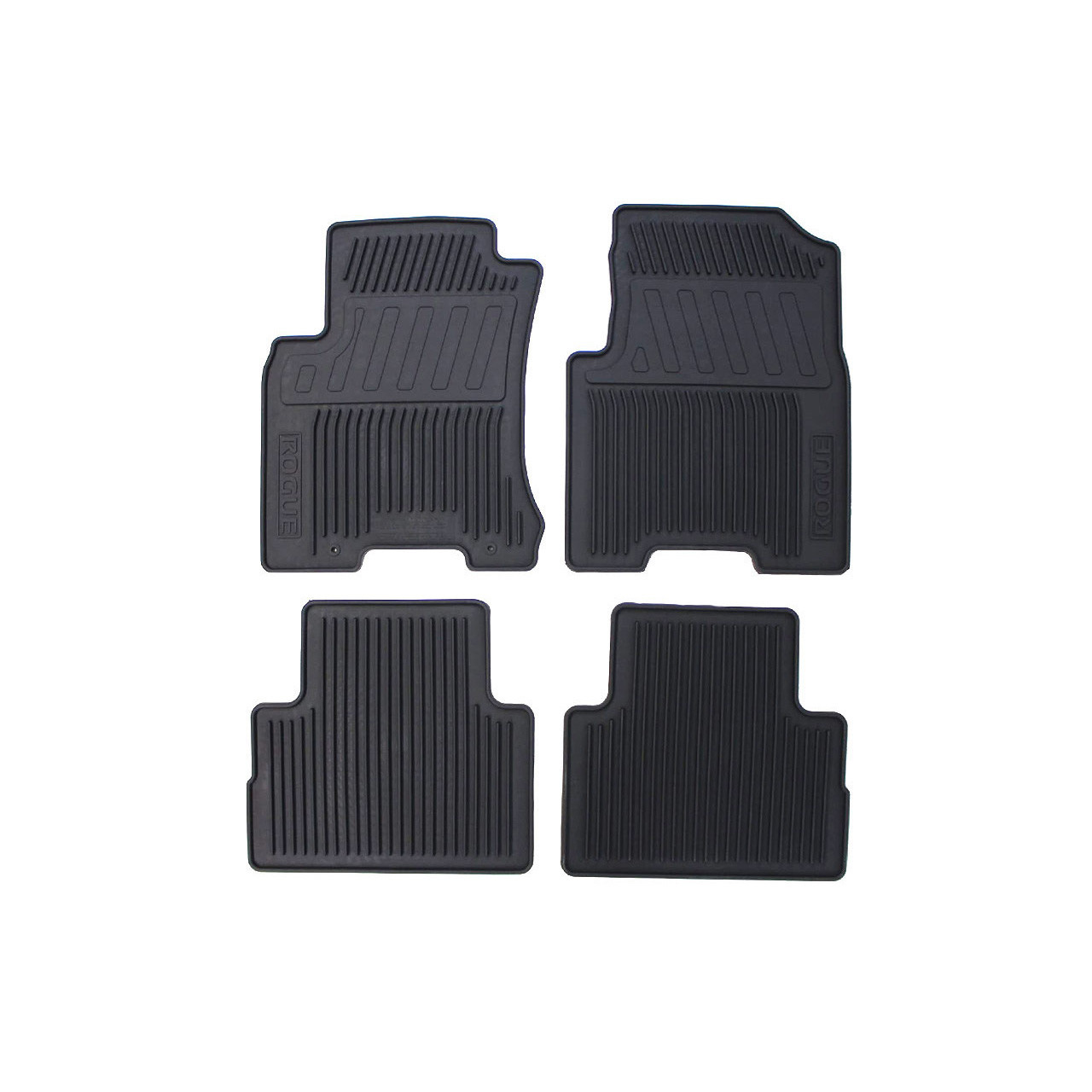 Alfombrillas Nissan Rogue 2008-2013 - Juego De 4 Piezas Originales En Color Negro, Tapete De Felpa Nuevo