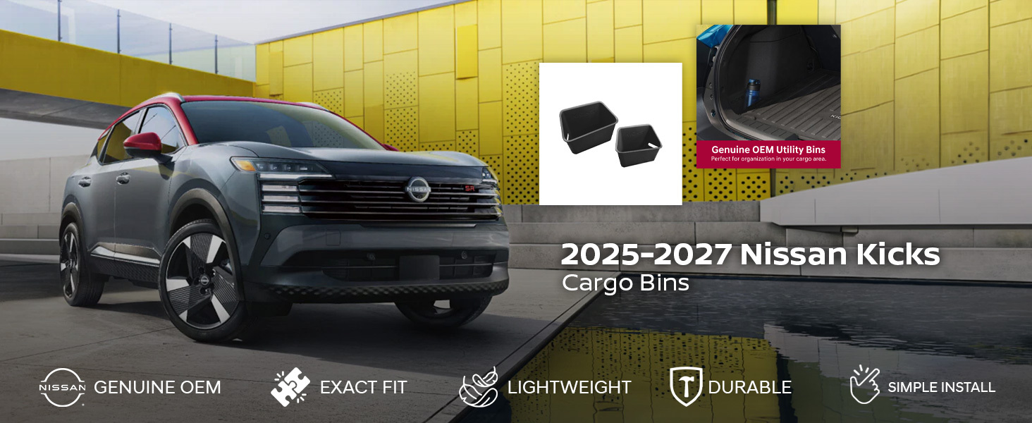 2025-2027 Nissan Kicks Cargo Bins