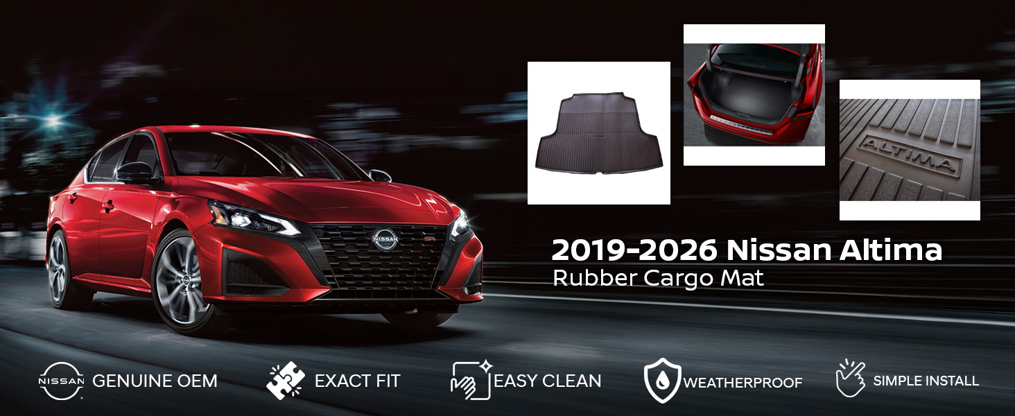 2019-2026 Nissan Altima Rubber Cargo Mat