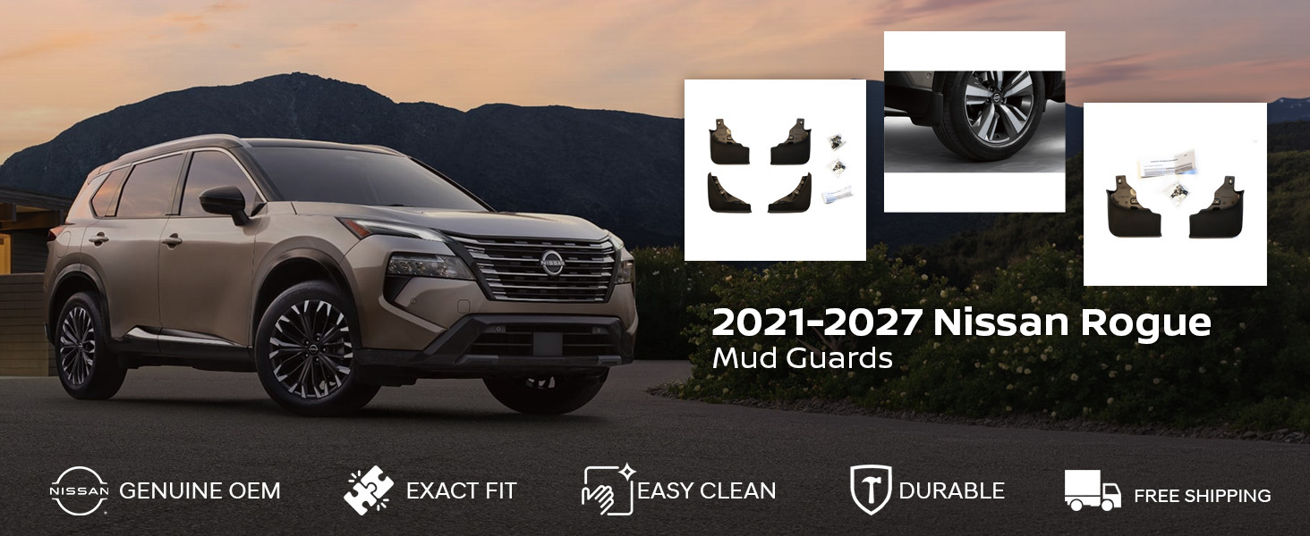 2021-2027 Nissan Rogue Mud Guards