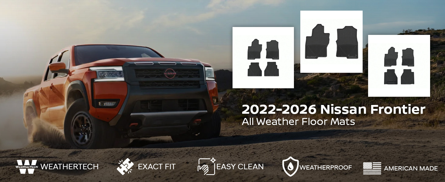 2022-2026 Nissan Frontier WeatherTech All Weather Floor Mats