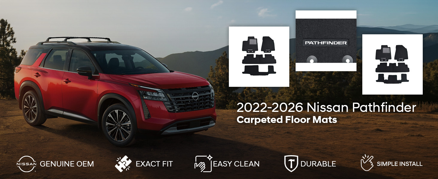 2022-2026 Nissan Pathfinder Carpeted Floor Mats