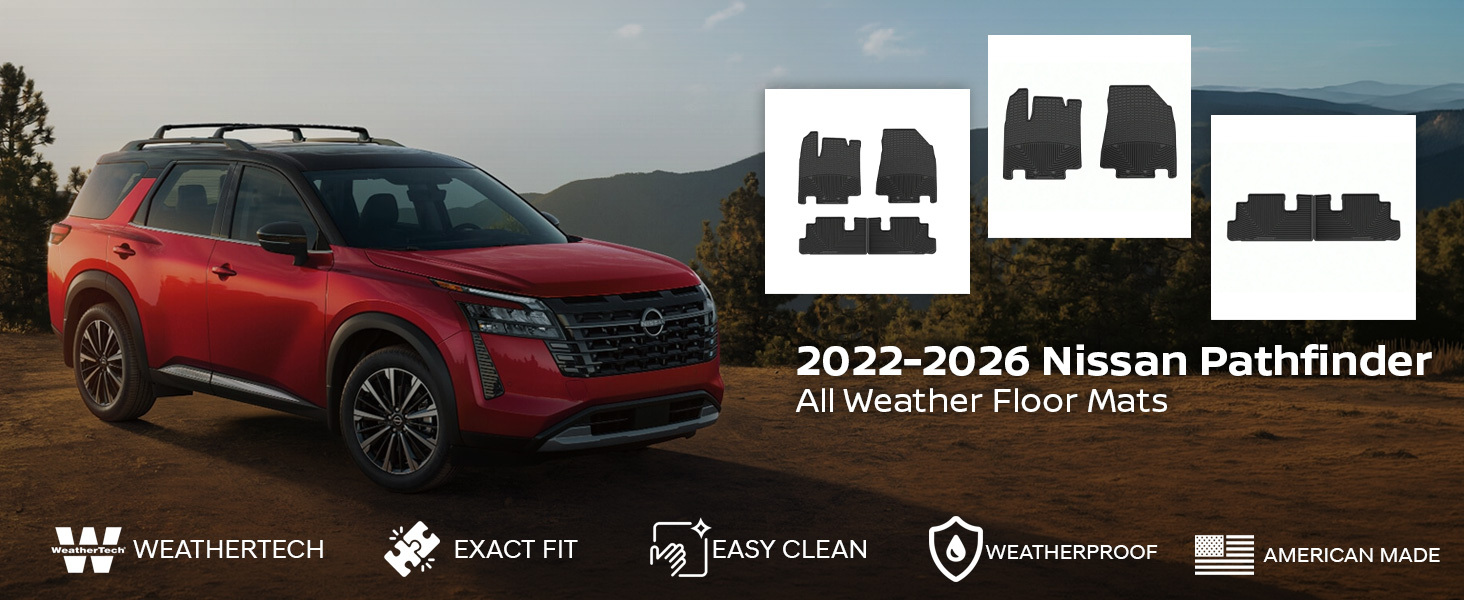 2022-2026 Nissan Pathfinder WeatherTech All Weather Floor Mats