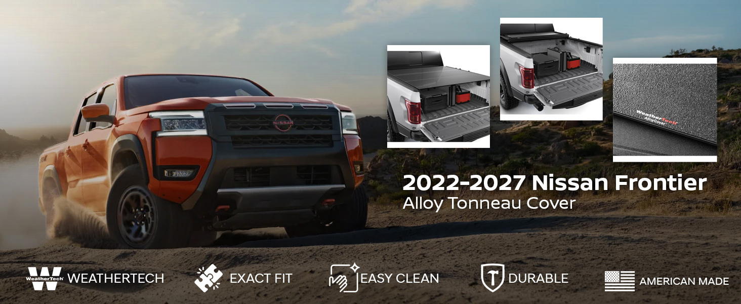 2022-2027 Nissan Frontier WeatherTech Alloy Tonneau Cover