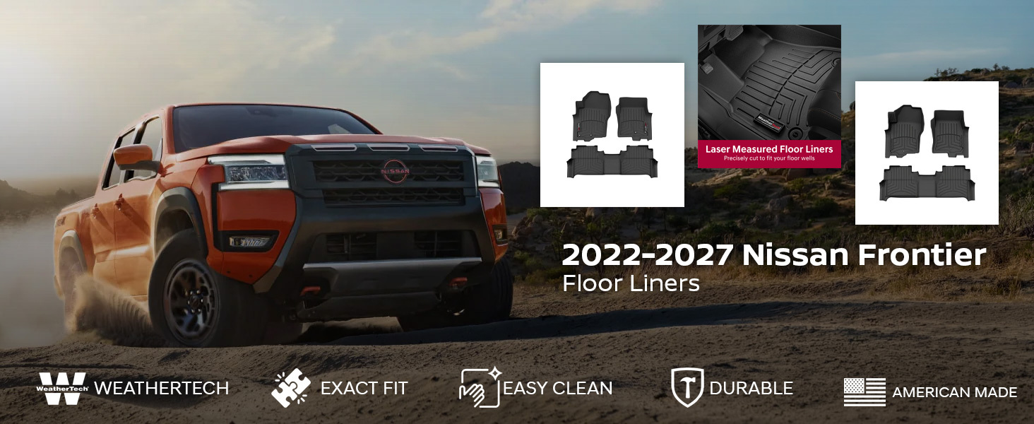 2022-2027 Nissan Frontier WeatherTech Floor Liners