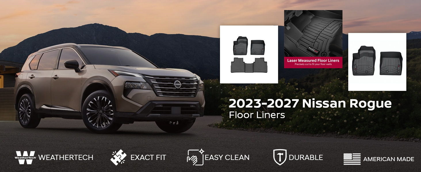 2023-2027 Nissan Rogue WeatherTech Floor Liners