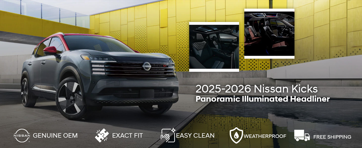 2025-2026 Nissan Kicks Panoramic Illuminated Headliner
