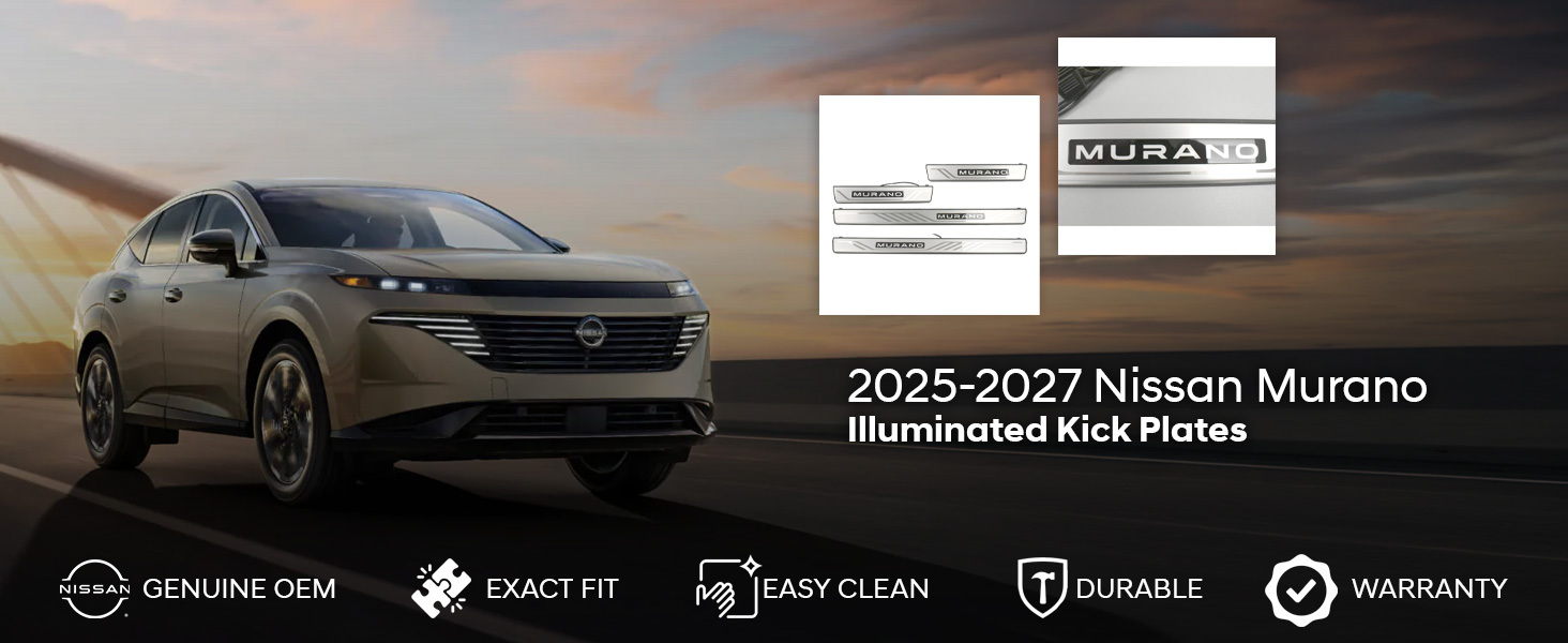 2025-2027 Nissan Murano Illuminated Kick Plates 2025-2027 Nissan Murano Illuminated Kick Plates