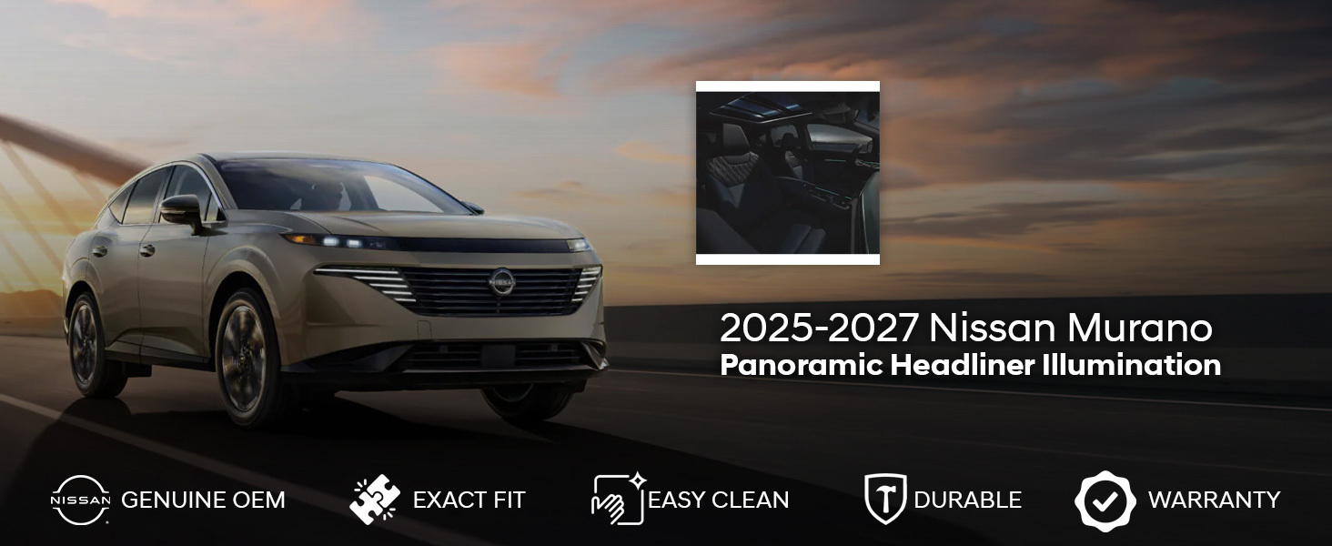 2025-2027 Nissan Murano Panoramic Headliner Illumination 2025-2027 Nissan Murano Panoramic Headliner Illumination