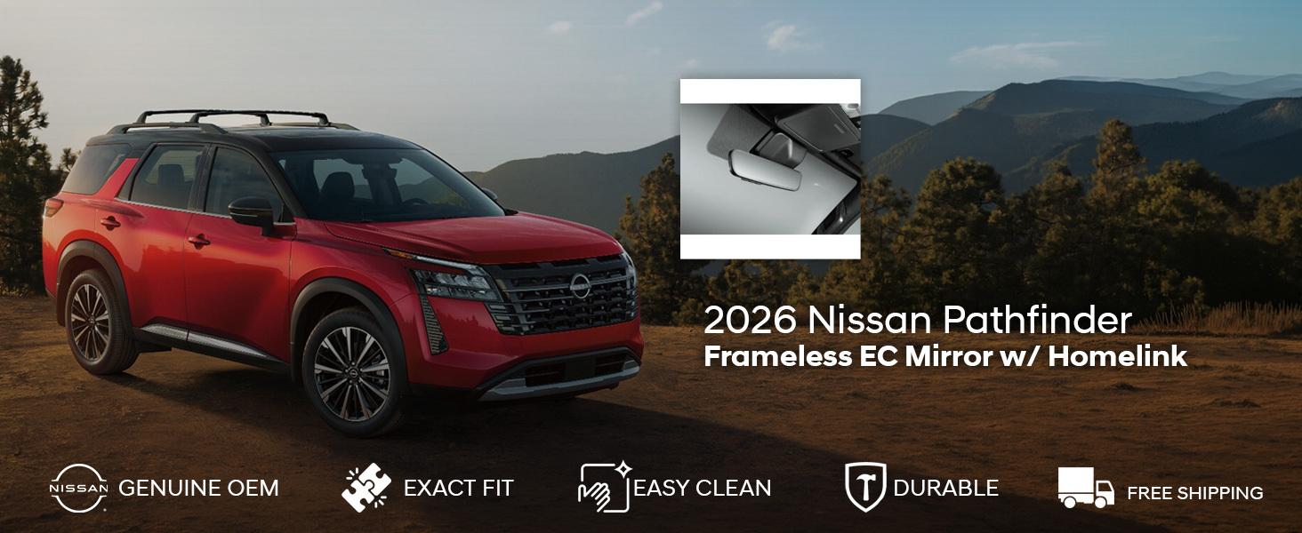 2026 Nissan Pathfinder Frameless EC Mirror w/ Homelink