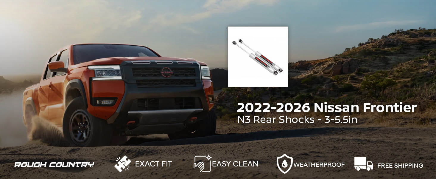 Nissan Frontier N3 Rear Shocks - 3-5.5in