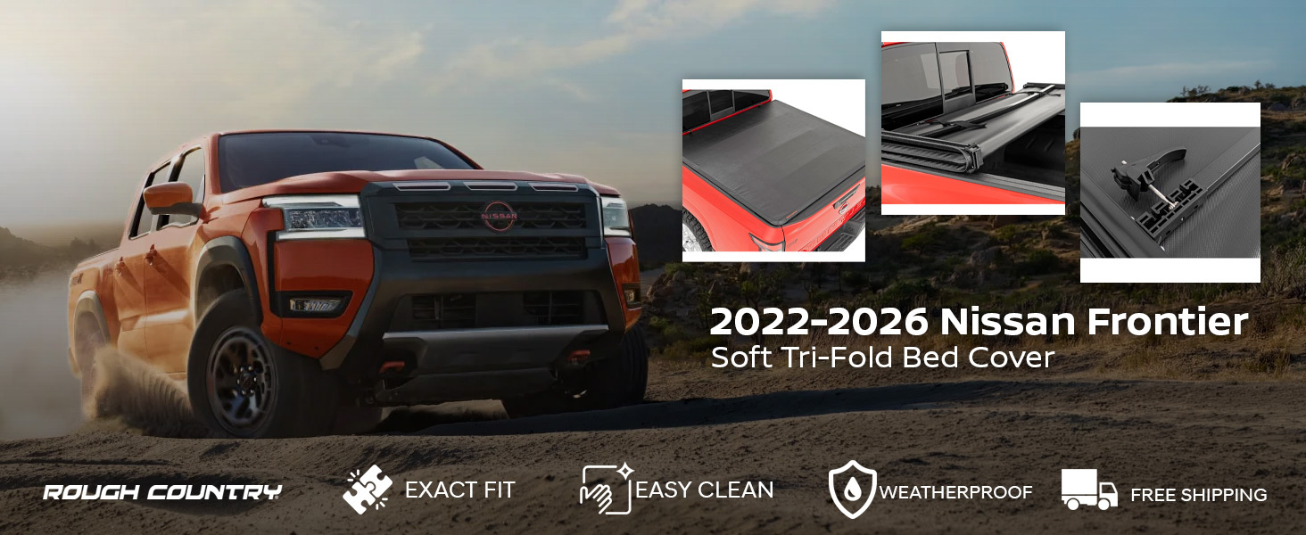 2022-2026 Nissan Frontier Soft Tri-Fold Bed Cover