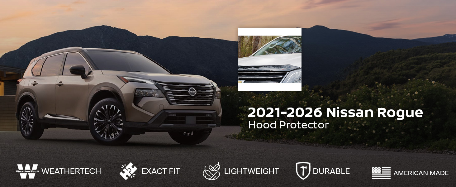 2021-2026 Nissan Rogue WeatherTech Hood Protector