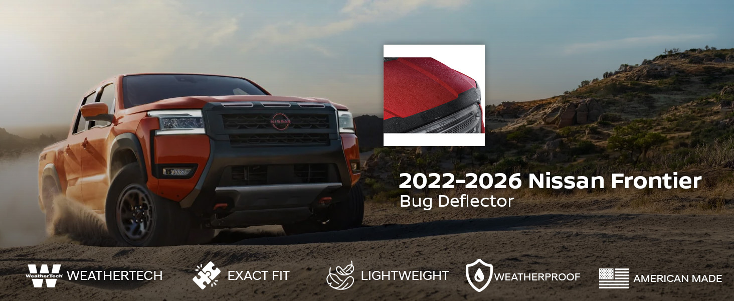 2022-2026 Nissan Frontier WeatherTech Bug Deflector