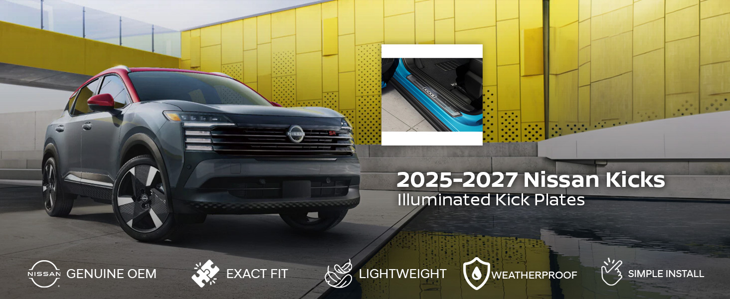 2025-2027 Nissan Kicks Illuminated Kick Plates