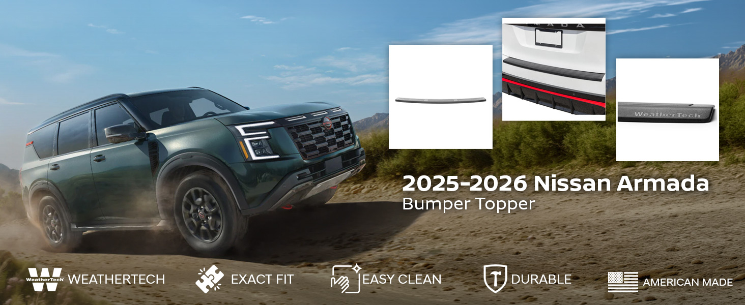2025-2026 Nissan Armada WeatherTech Bumper Topper 2025-2026 Nissan Armada WeatherTech Bumper Topper