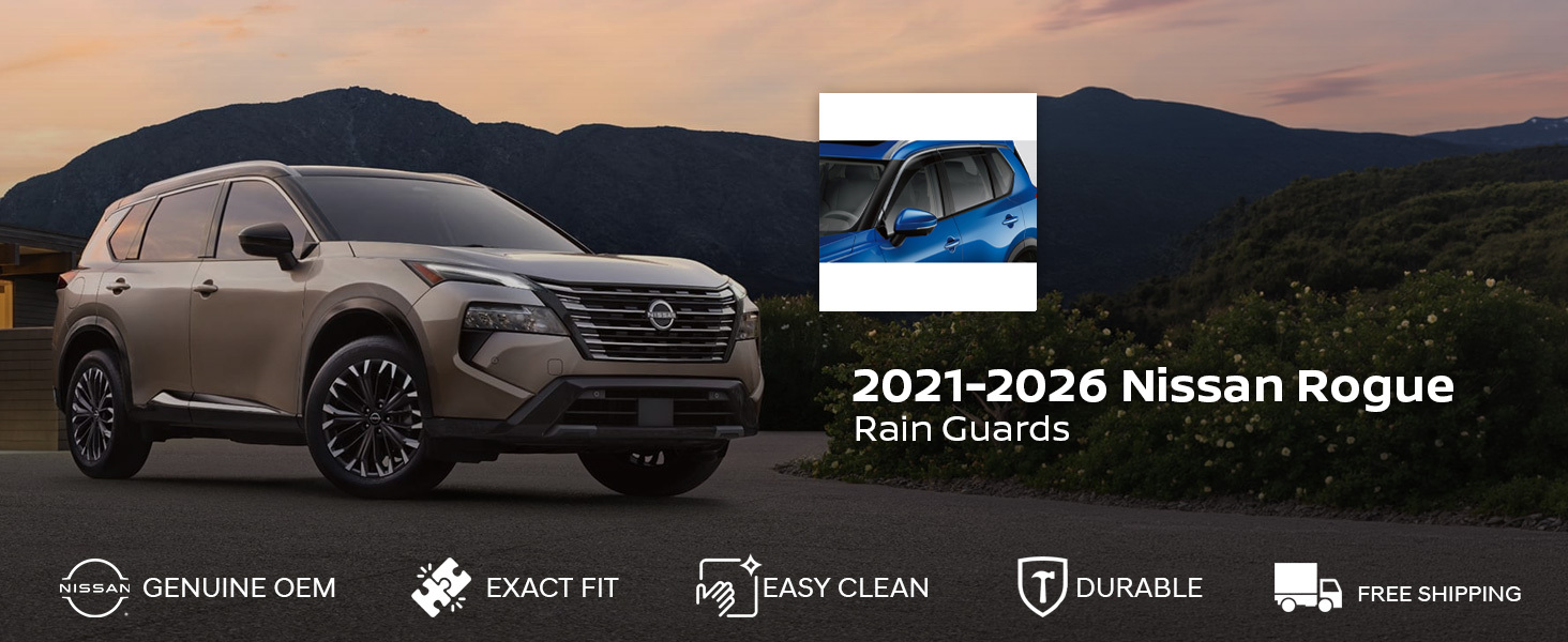 2021-2026 Nissan Rogue Rain Guards
