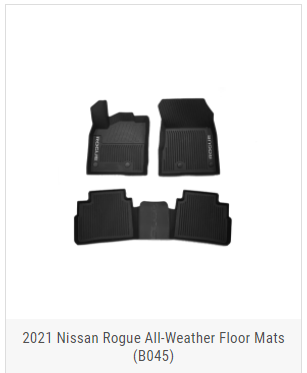 2021 Nissan Rogue All-Weather Floor Mats 2021 Nissan Rogue All-Weather Floor Mats