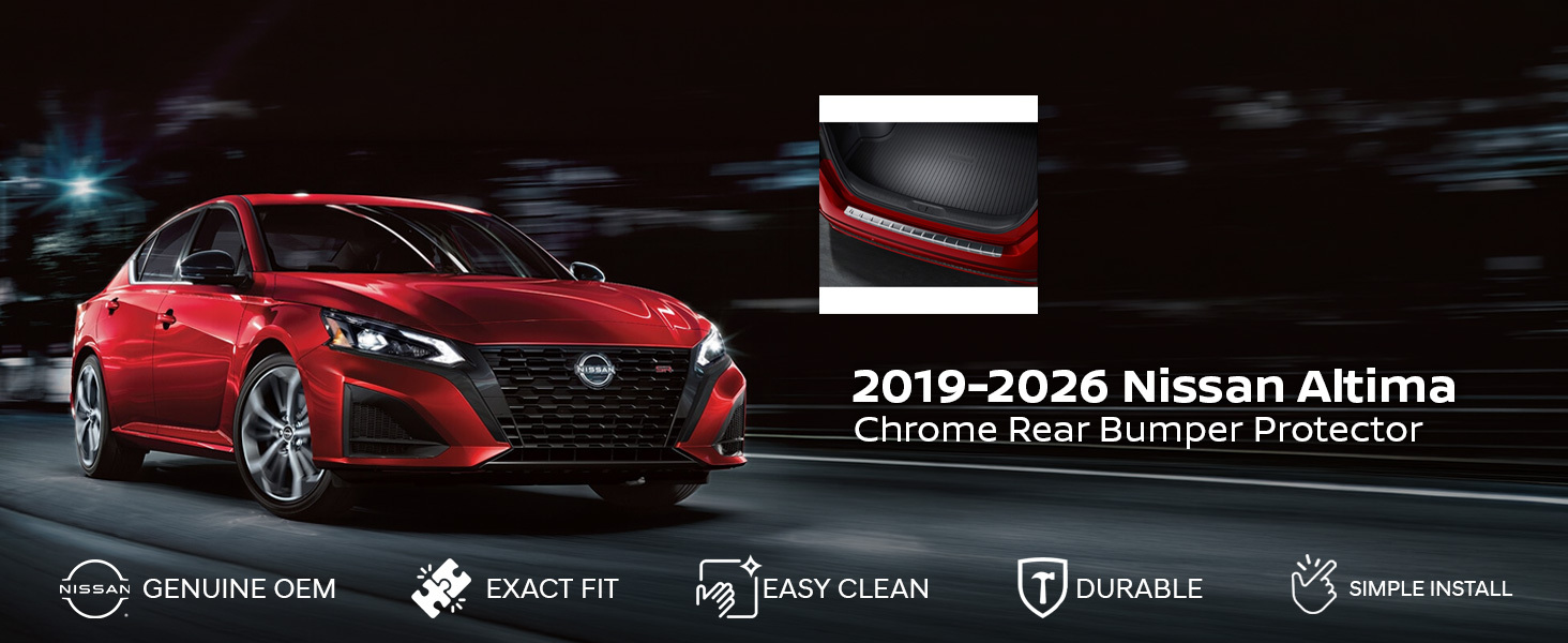 2019-2026 Nissan Altima Chrome Rear Bumper Protector