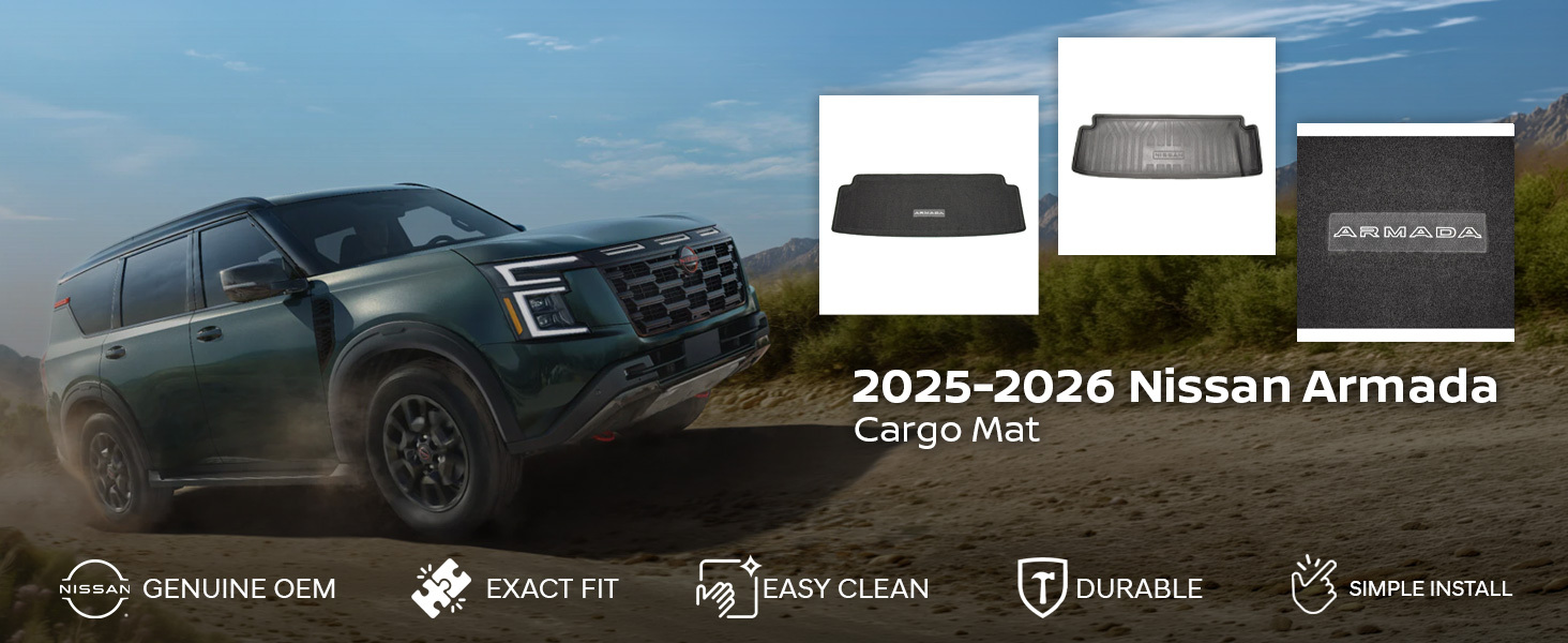 2025-2026 Nissan Armada Cargo Mat