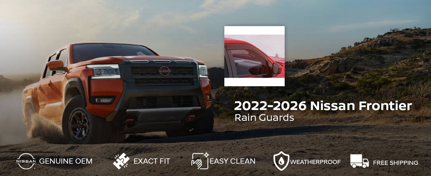 2022-2026 Nissan Frontier Rain Guards