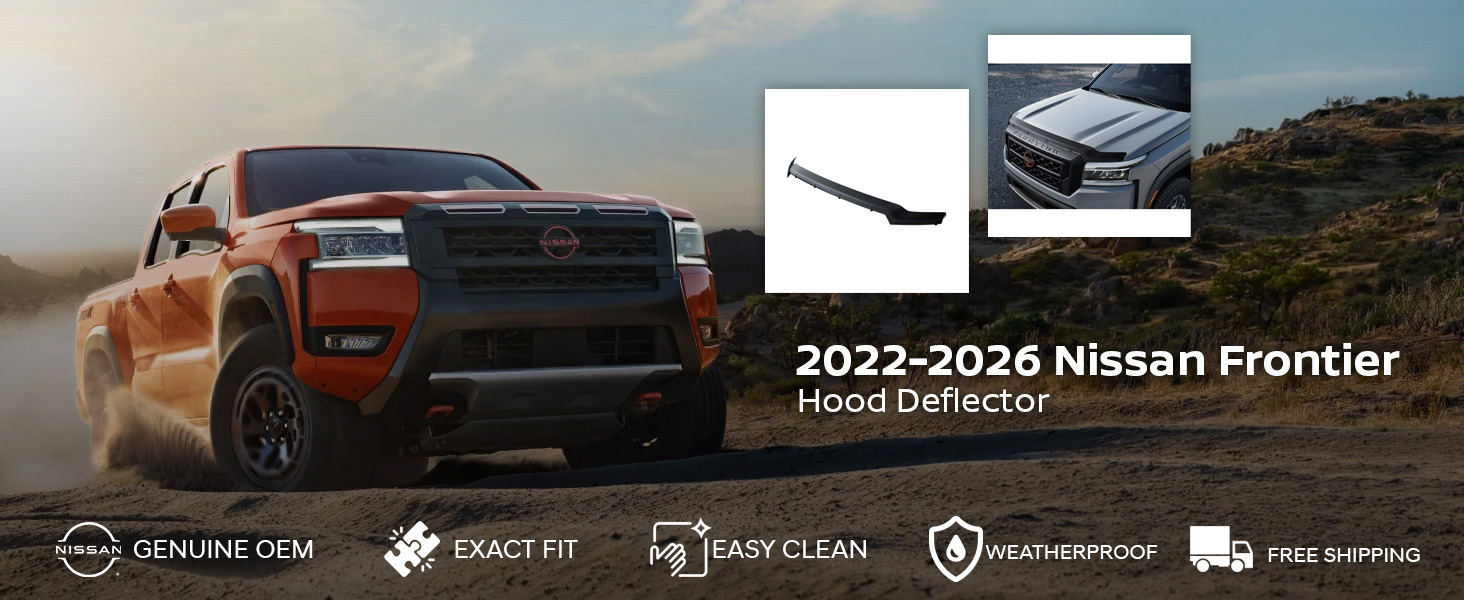2022-2026 Nissan Frontier Hood Deflector