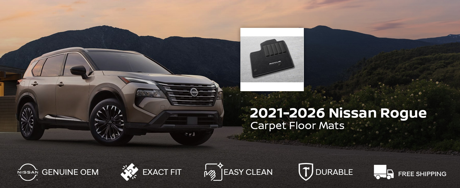 2021-2026 Nissan Rogue Carpet Floor Mats