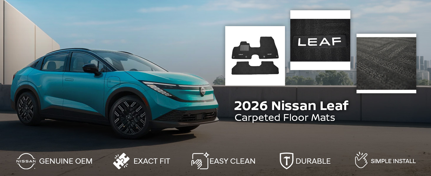 2026 Nissan Leaf Carpeted Floor Mats