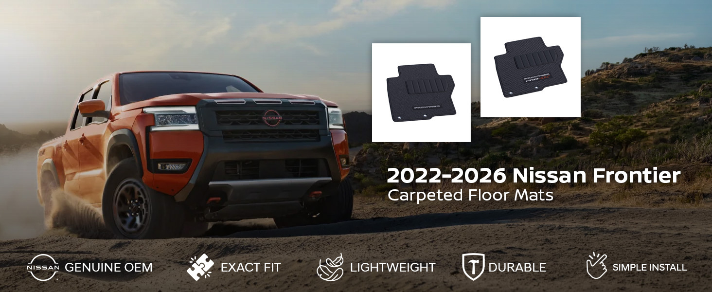 2022-2026 Nissan Frontier Carpet Floor Mats
