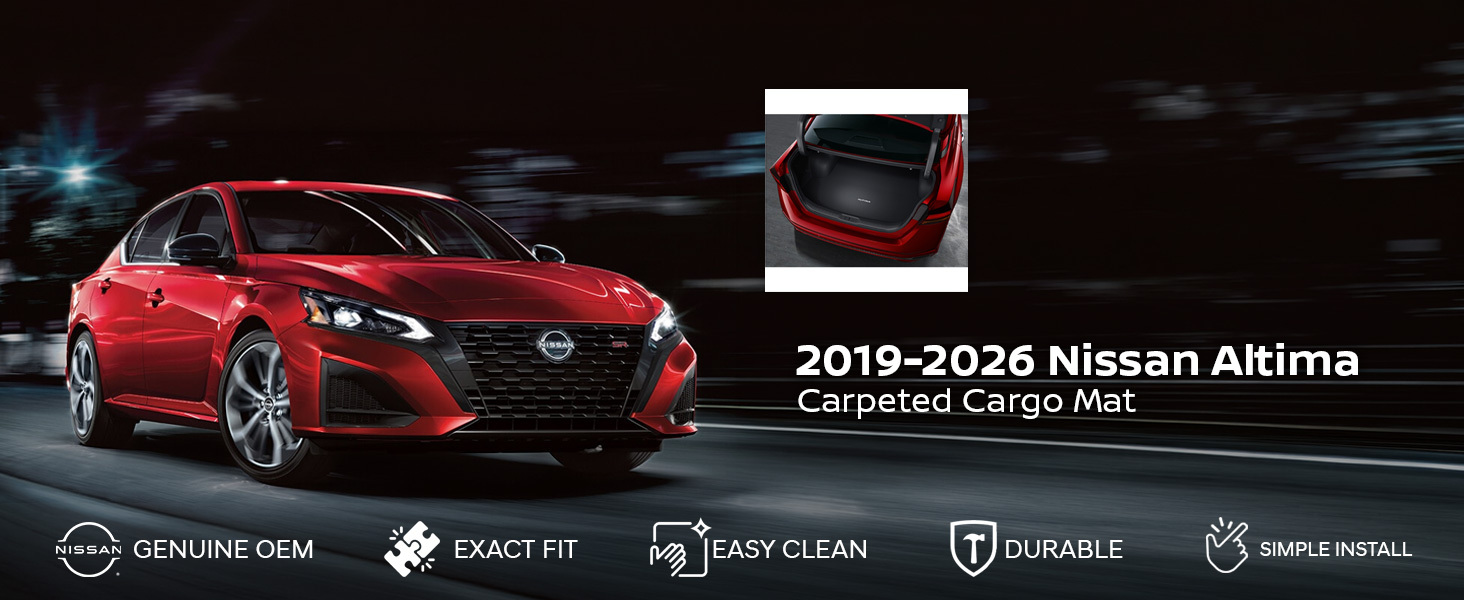2019-2026 Nissan Altima Carpeted Cargo Mat