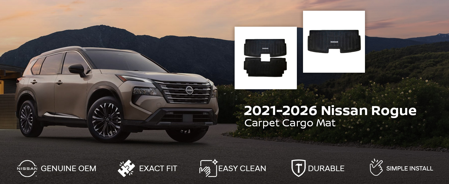 2021-2026 Nissan Rogue Carpet Cargo Mat