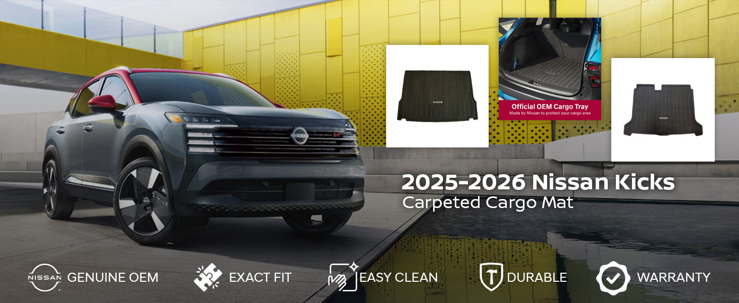 2025-2026 Nissan Kicks Carpeted Cargo Mat